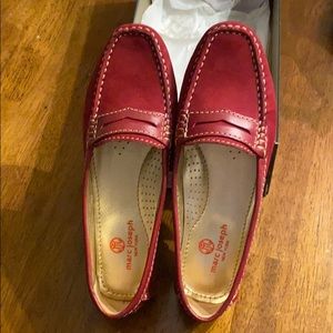 Marc Joseph never worn red suede loafers 7